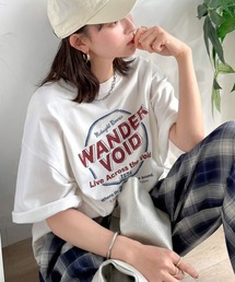 Java（ジャバ）の「《JaVaジャバコラボ》配色で遊ぶ!大人カジュアルの決定版。綿100%ツアーロゴTシャツ (半袖)（Tシャツ/カットソー）」