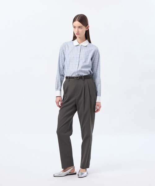 MACKINTOSH PHILOSOPHY(マッキントッシュ フィロソフィー)の「ラウンドカラーベーシックシャツ(シャツ/ブラウス・レディース・ベージュ/ライトブルー/ブルー系その他2・36/38)」の14枚目の写真