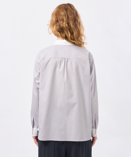MACKINTOSH PHILOSOPHY(マッキントッシュ フィロソフィー)の「ラウンドカラーベーシックシャツ(シャツ/ブラウス・レディース・ベージュ/ライトブルー/ブルー系その他2・36/38)」の10枚目の写真