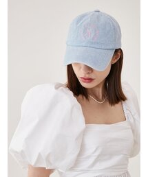 ALLINCOMPLETE（オールインコンプリート）の「ラウンドロゴボールキャップ（ライトブルー）（キャップ）」
