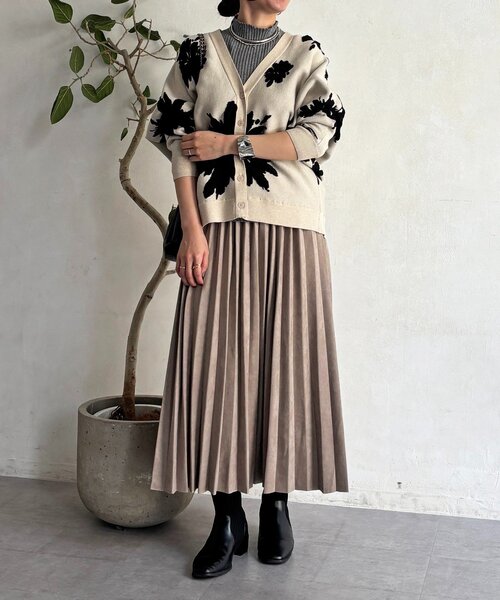 un dix cors（アンディコール）の「花柄カーディガン（カーディガン/ボレロ・レディース・ホワイト系その他/ブラック/グレー・FREE）」の15枚目の写真