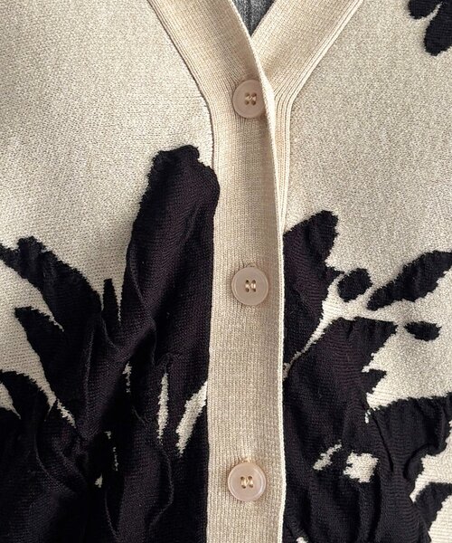 un dix cors（アンディコール）の「花柄カーディガン（カーディガン/ボレロ・レディース・ホワイト系その他/ブラック/グレー・FREE）」の22枚目の写真