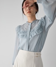YECCA VECCA | ラッフルレースブラウス(シャツ/ブラウス)