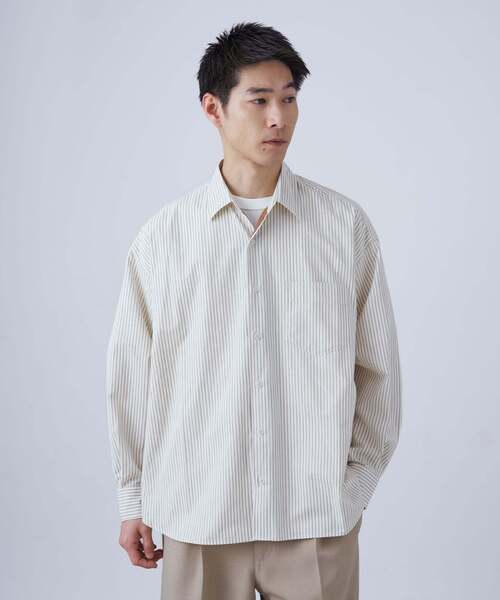 B.C STOCK（ベーセーストック）の「アソートオーバーシャツ（シャツ/ブラウス・メンズ・ホワイト×ホワイト/ダークブルー/ネイビー/レッド/グリーン/ホワイト/グリーン系その他/ブルー/ライトブルー・FREE）」の2枚目の写真