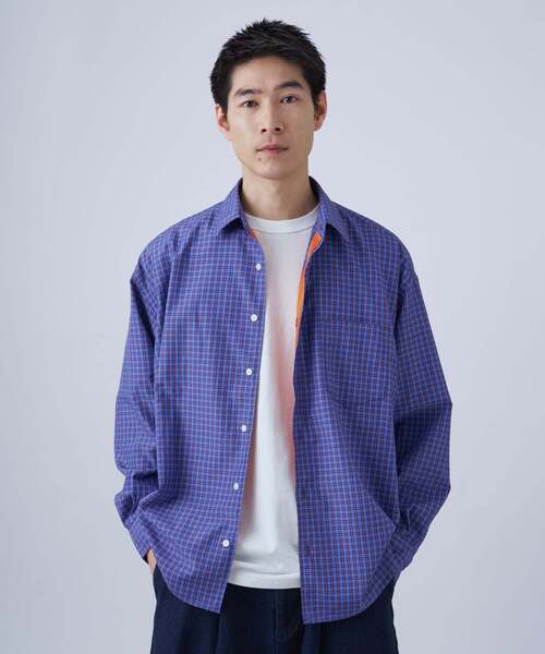 B.C STOCK（ベーセーストック）の「アソートオーバーシャツ（シャツ/ブラウス・メンズ・ホワイト×ホワイト/ダークブルー/ネイビー/レッド/グリーン/ホワイト/グリーン系その他/ブルー/ライトブルー・FREE）」の5枚目の写真