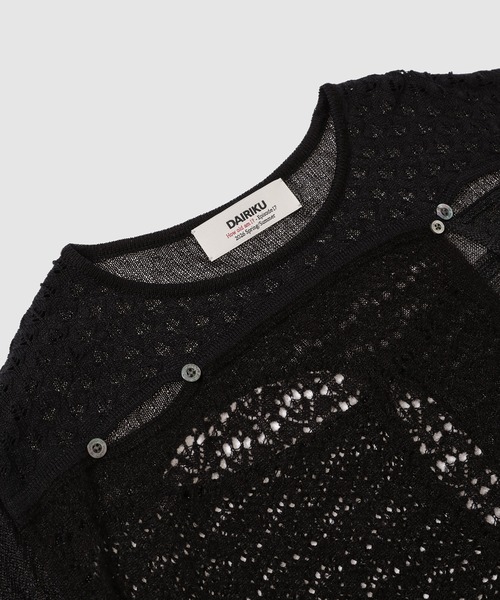 DAIRIKU(ダイリク)の「Benjamin Button Patch-Work Knit(ニット/セーター・メンズ・ブラック/アイボリー・L/M)」の5枚目の写真