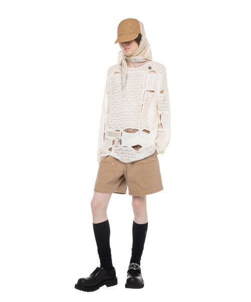 DAIRIKU(ダイリク)の「Benjamin Button Patch-Work Knit(ニット/セーター・メンズ・ブラック/アイボリー・L/M)」の12枚目の写真