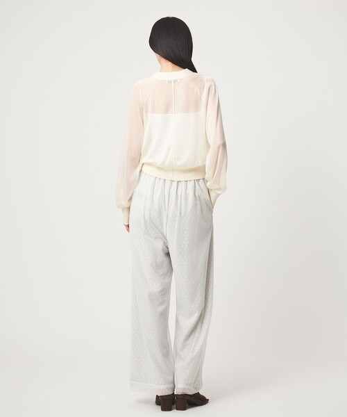 EMMEL REFINES（エメルリファインズ）の「＜EMMEL REFINES＞EM ドットチュール レイヤー パンツ（その他パンツ・レディース・オフホワイト/ブラック・S/M）」の5枚目の写真