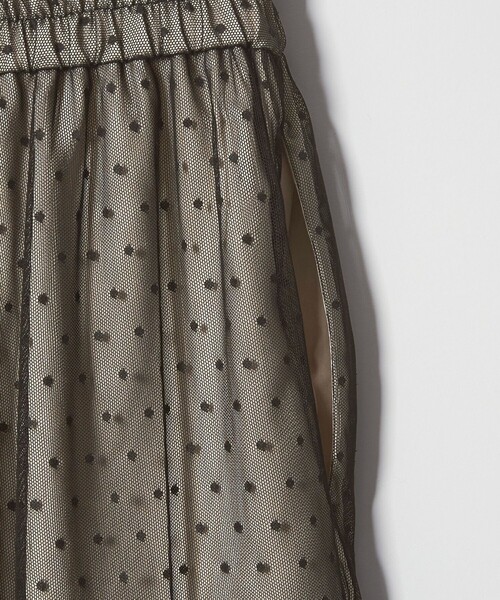 EMMEL REFINES（エメルリファインズ）の「＜EMMEL REFINES＞EM ドットチュール レイヤー パンツ（その他パンツ・レディース・オフホワイト/ブラック・S/M）」の16枚目の写真