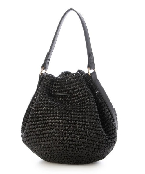 CACHELLIE（カシェリエ）の「PP RAFFIA 2WAY SHOULDER（ショルダーバッグ・レディース・ナチュラル/ブラック・FREE）」の7枚目の写真