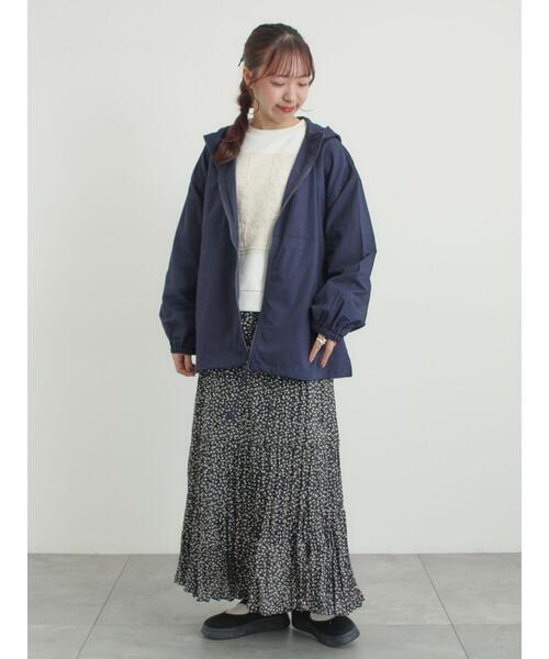 Samansa Mos2（サマンサ モスモス）の「裏毛CAT柄パーツレース付スウェット（Tシャツ/カットソー・レディース・ミント/グレー/オフホワイト・F）」の19枚目の写真