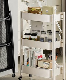 Mignonjour（ミニョンジュール）の「FReePLACe/折りたたみ式3段ラック X12786（収納グッズ）」