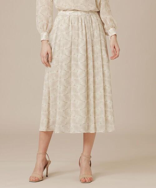 MACKINTOSH LONDON(マッキントッシュ ロンドン)の「ドローイングバスケットスカート(スカート・レディース・ネイビー/ベージュ・36/38)」の2枚目の写真
