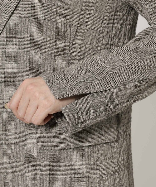 BABYLONE（バビロン）の「クレープリネンジャケット（テーラードジャケット・レディース・ブラック・フリー）」の9枚目の写真