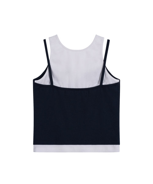 Rest&Recreation（レストアンドレクリエーション）の「LAYERED SLEEVELESS - NAVY（Tシャツ/カットソー・レディース・その他・ONE）」の2枚目の写真