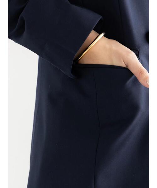 Te chichi（テチチ）の「ノーカラーダブルブレストジャケット（ノーカラージャケット・レディース・ベージュ/ネイビー・F）」の20枚目の写真