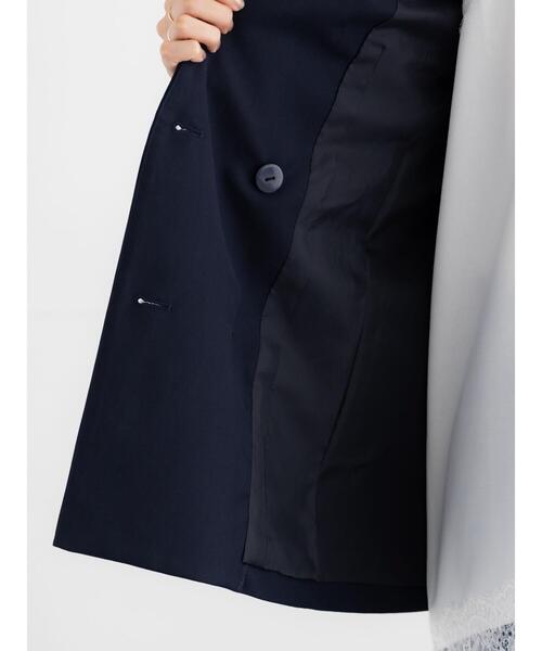 Te chichi（テチチ）の「ノーカラーダブルブレストジャケット（ノーカラージャケット・レディース・ベージュ/ネイビー・F）」の21枚目の写真