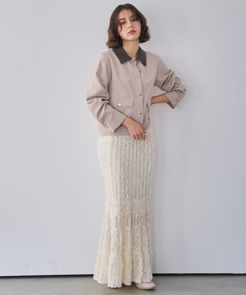 NOELA（ノエラ）の「アウトポケットブルゾン（ブルゾン・レディース・ベージュ/モカ・S/M）」の8枚目の写真