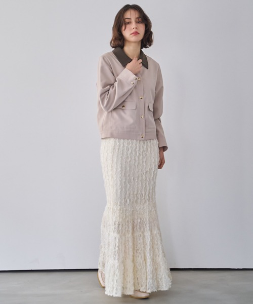 NOELA（ノエラ）の「アウトポケットブルゾン（ブルゾン・レディース・ベージュ/モカ・S/M）」の9枚目の写真