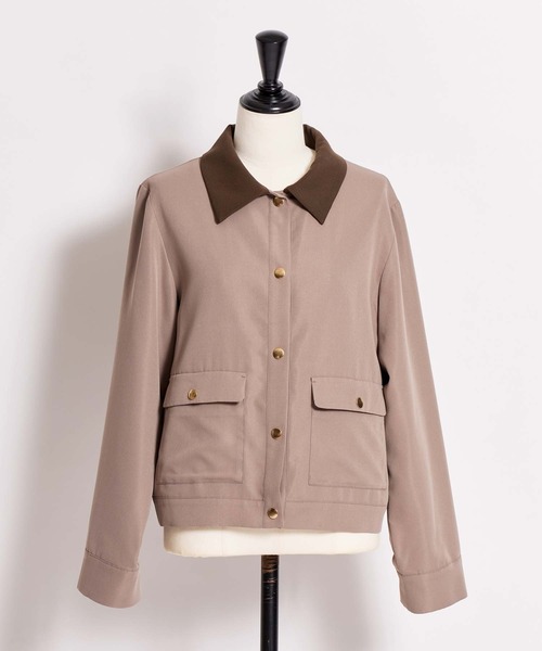 NOELA（ノエラ）の「アウトポケットブルゾン（ブルゾン・レディース・ベージュ/モカ・S/M）」の11枚目の写真