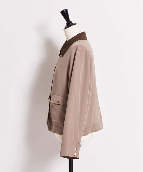 NOELA（ノエラ）の「アウトポケットブルゾン（ブルゾン・レディース・ベージュ/モカ・S/M）」の12枚目の写真