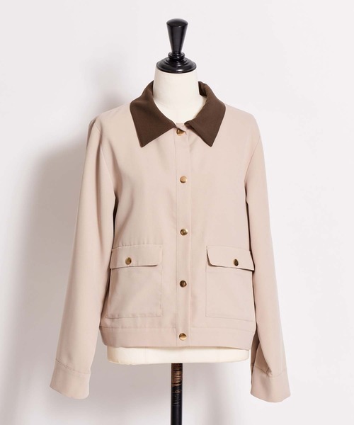 NOELA（ノエラ）の「アウトポケットブルゾン（ブルゾン・レディース・ベージュ/モカ・S/M）」の17枚目の写真