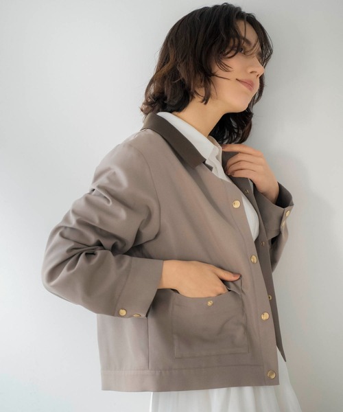 NOELA（ノエラ）の「アウトポケットブルゾン（ブルゾン・レディース・ベージュ/モカ・S/M）」の18枚目の写真