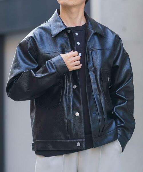 ITEMS URBANRESEARCH（アイテムズ アーバンリサーチ）の「F.L.トラッカージャケット（ブルゾン・メンズ・ブラック・MEDIUM/LARGE）」の3枚目の写真