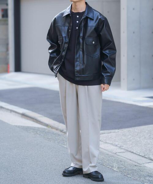 ITEMS URBANRESEARCH（アイテムズ アーバンリサーチ）の「F.L.トラッカージャケット（ブルゾン・メンズ・ブラック・MEDIUM/LARGE）」の7枚目の写真