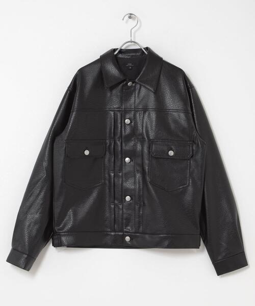 ITEMS URBANRESEARCH（アイテムズ アーバンリサーチ）の「F.L.トラッカージャケット（ブルゾン・メンズ・ブラック・MEDIUM/LARGE）」の8枚目の写真