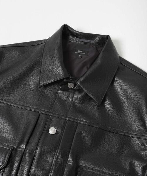 ITEMS URBANRESEARCH（アイテムズ アーバンリサーチ）の「F.L.トラッカージャケット（ブルゾン・メンズ・ブラック・MEDIUM/LARGE）」の9枚目の写真