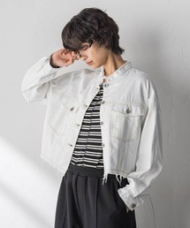 MAYSON GREY（メイソングレイ）の「デニムショートジャケット≪洗濯機で洗える≫（ダウンジャケット/コート）」