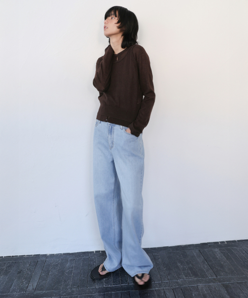 LEVAR（レバー）の「Layered Knit Cardigan Set - Espresso Brown（ニット/セーター・レディース・その他・FREE）」の3枚目の写真