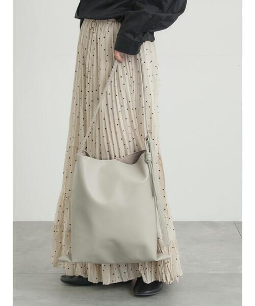 Samansa Mos2（サマンサ モスモス）の「ビッグショルダーバッグ（ハンドバッグ・レディース・シルバー/グレー系その他/ブラック/ダークブラウン・F）」の15枚目の写真