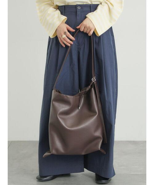 Samansa Mos2（サマンサ モスモス）の「ビッグショルダーバッグ（ハンドバッグ・レディース・シルバー/グレー系その他/ブラック/ダークブラウン・F）」の20枚目の写真