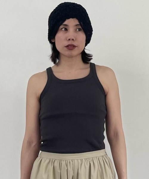 Henon.（ヘノン）の「カップインタンクトップ（タンクトップ・レディース・ホワイト/グレー/ブラック・F）」の3枚目の写真