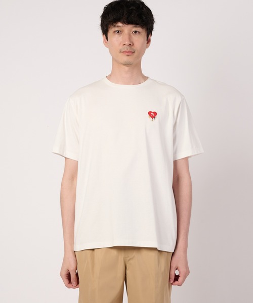 Arnold Palmer(アーノルドパーマー)の「ハートモチーフ シェア Tシャツ(Tシャツ/カットソー・レディース・ブラック/ホワイト・XS/LL/L/M/S)」の12枚目の写真