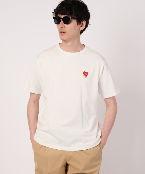 Arnold Palmer(アーノルドパーマー)の「ハートモチーフ シェア Tシャツ(Tシャツ/カットソー・レディース・ブラック/ホワイト・XS/LL/L/M/S)」の7枚目の写真