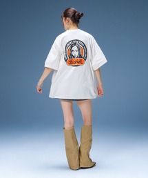 X-girl | CIRCLE LOGO AND FACE S/S BIG TEE DRESS(ワンピース)