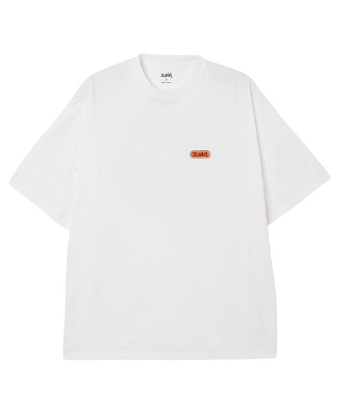 X-girl（エックスガール）の「CIRCLE LOGO AND FACE S/S BIG TEE DRESS（ワンピース・レディース・ブラック/ホワイト・S/M）」の9枚目の写真