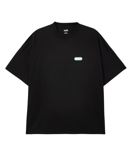 X-girl（エックスガール）の「CIRCLE LOGO AND FACE S/S BIG TEE DRESS（ワンピース・レディース・ブラック/ホワイト・S/M）」の10枚目の写真