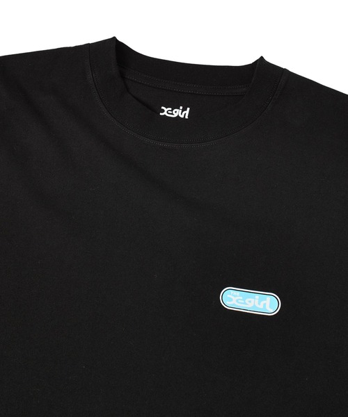 X-girl（エックスガール）の「CIRCLE LOGO AND FACE S/S BIG TEE DRESS（ワンピース・レディース・ブラック/ホワイト・S/M）」の11枚目の写真