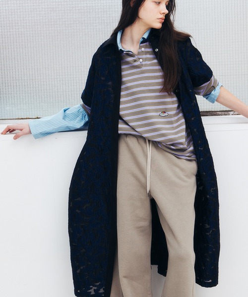 LE CIEL BLEU(ルシェルブルー)の「ドローストリングウエストシャツ / Drawstring-Waist Shirt(シャツ/ブラウス・レディース・ライトブルー/ブラック/オフホワイト・36)」の15枚目の写真