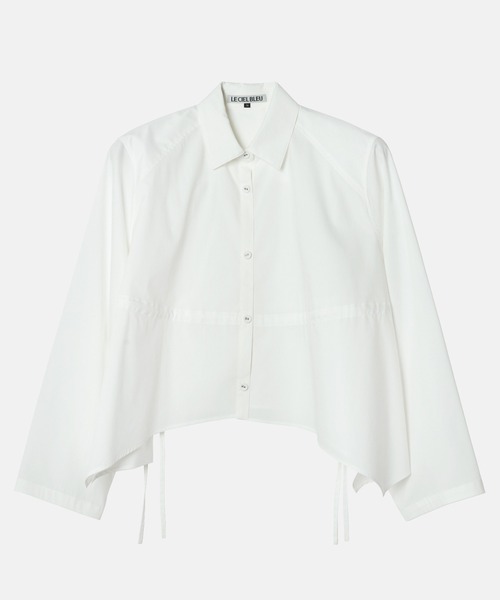 LE CIEL BLEU(ルシェルブルー)の「ドローストリングウエストシャツ / Drawstring-Waist Shirt(シャツ/ブラウス・レディース・ライトブルー/ブラック/オフホワイト・36)」の10枚目の写真