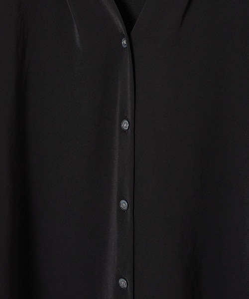 BARNYARDSTORM（バンヤードストーム）の「BARNYARDSTORM / ダブルクロスハーフスリーブブラウス【WEB限定カラー】（シャツ/ブラウス・レディース・ピンク/ホワイト/モカ/ブラック・S/M）」の9枚目の写真