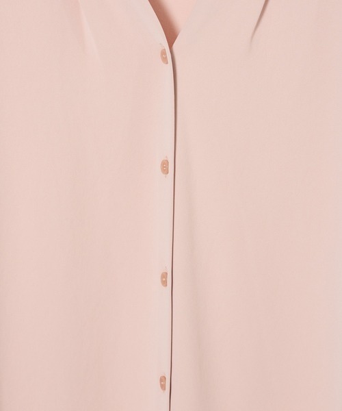 BARNYARDSTORM（バンヤードストーム）の「BARNYARDSTORM / ダブルクロスハーフスリーブブラウス【WEB限定カラー】（シャツ/ブラウス・レディース・ピンク/ホワイト/モカ/ブラック・S/M）」の10枚目の写真