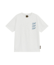 ICY LOGO DAMAGED T-SHIRTS [WHITE]