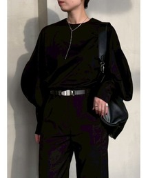 RIM.ARK | Curved line cotton tops カーブド ライン コットン トップス(Tシャツ/カットソー)