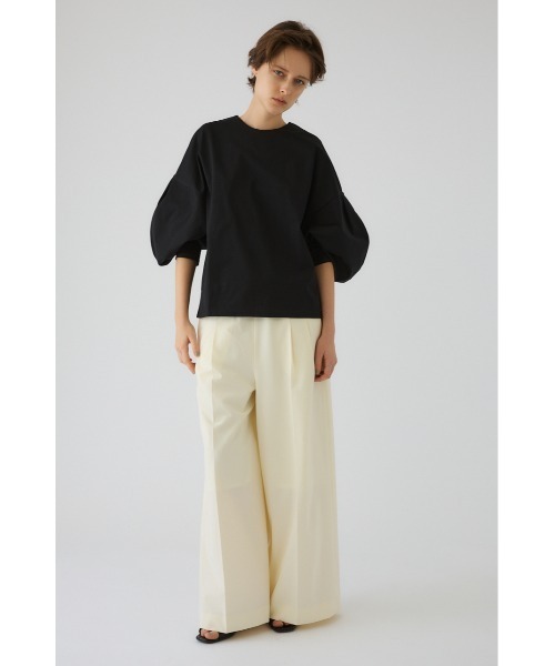 RIM.ARK（リムアーク）の「Curved line cotton tops カーブド ライン コットン トップス（Tシャツ/カットソー・レディース・ブルー/ブラック/ネイビー/ホワイト・FREE）」の15枚目の写真