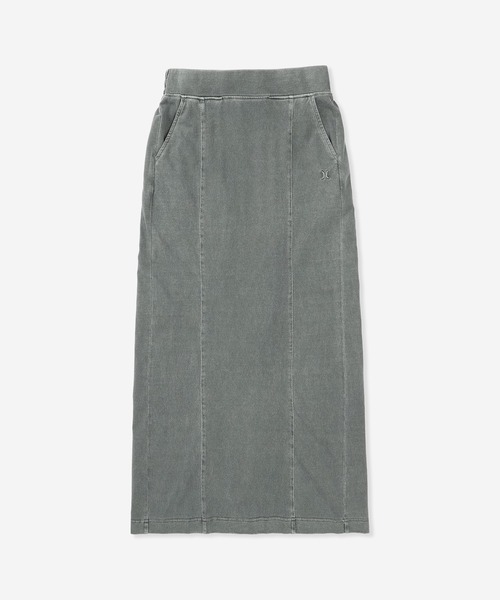 Hurley (ハーレー)の「【Hurley:ハーレー】レディースピグメントロングスカート PIGMENT LONG SKIRT(スカート・レディース・ブルーグレー/ブラック/カーキブラウン・MEDIUM/LARGE/SMALL)」の2枚目の写真